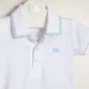 Body polito de algodón con cuello y puño tejido Giorgio