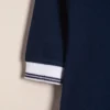 Body polito de algodón con cuello y puños tejidos manga larga George