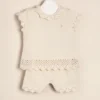 Conjunto con mini calado con cuello Clementina