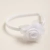 Vincha rígida con 1 flor de organza