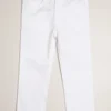 Pantalon de gabardina con canesu y bolsillo plaque en la espalda