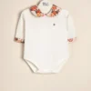 Body de algodón con cuello estampado exclusivo Loletta
