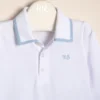Body  polito de algodón con cuello y puñoos tejidos Lucas