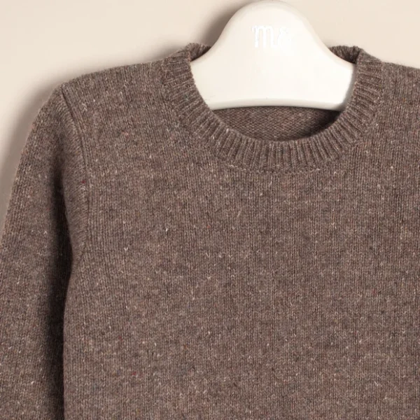 Sweater melange-jaspeado Wool with cotton