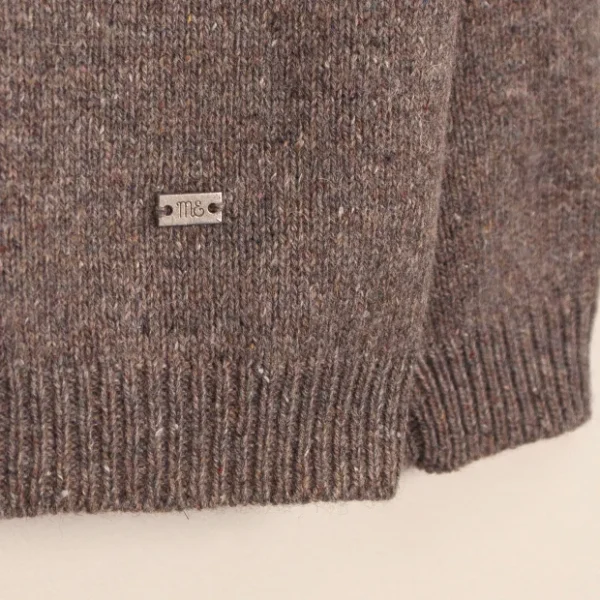 Sweater melange-jaspeado Wool with cotton
