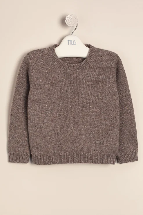 Sweater melange-jaspeado Wool with cotton