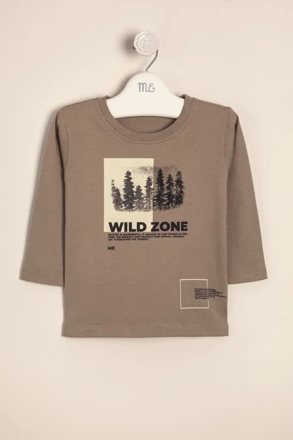 Remera de algodon estampado Nature