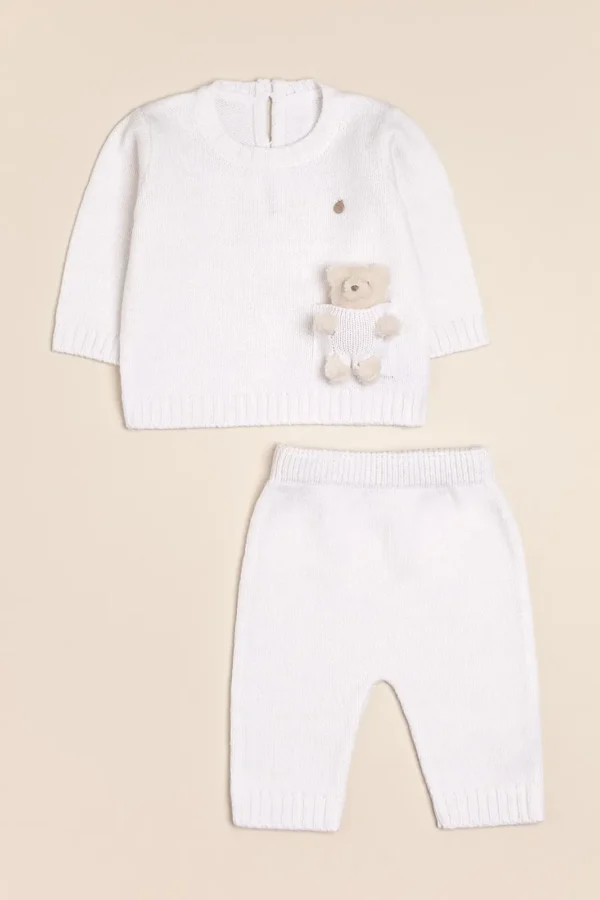 Conjunto de sweater con bolsillito y pantalon Tedy