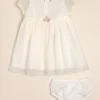 Vestido de tul con cinturon de flores Femi