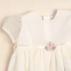 Vestido de tul con cinturon de flores Femi