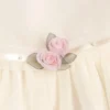 Vestido de tul con cinturon de flores Femi