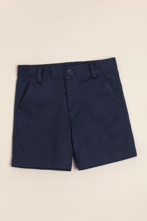 Bermuda en gabardina de algodón con cierre, cintura ajustable y bolsillo trasero Riley