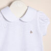 Body de jersey de algodón con cuello redondeado y dije con logo Euge