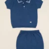 Conjunto de algodón con cuello polito