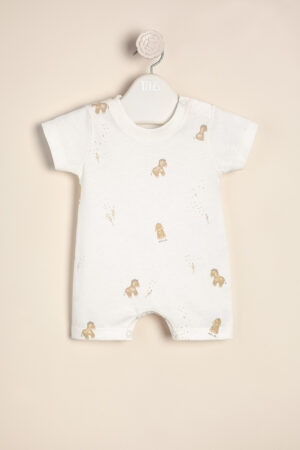 Enterito de algodón estampado Mon Petit Amour