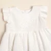 Vestido de gasa de algodón doble bordada Amore