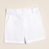 Bermuda en gabardina de algodón con cierre, cintura ajustable y bolsillo trasero Riley