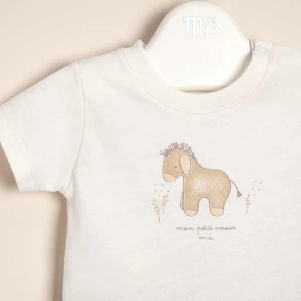 Conjunto de algodón estampado Mon Petit Amour