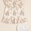 Vestido de BB en poplín de algodón estampado exclusivo Anna