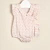 Body cruzado de gasa doble de algodon estampado exclusivo Corine