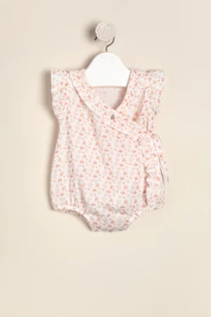 Body cruzado de gasa doble de algodon estampado exclusivo Corine