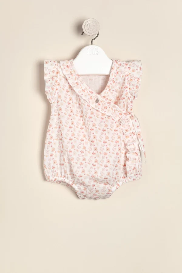 Body cruzado de gasa doble de algodon estampado exclusivo Corine
