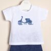 Conjunto de algodón estampado Vespa