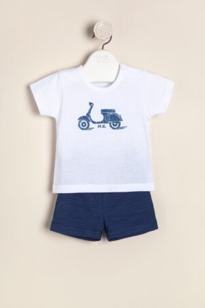 Conjunto de algodón estampado Vespa