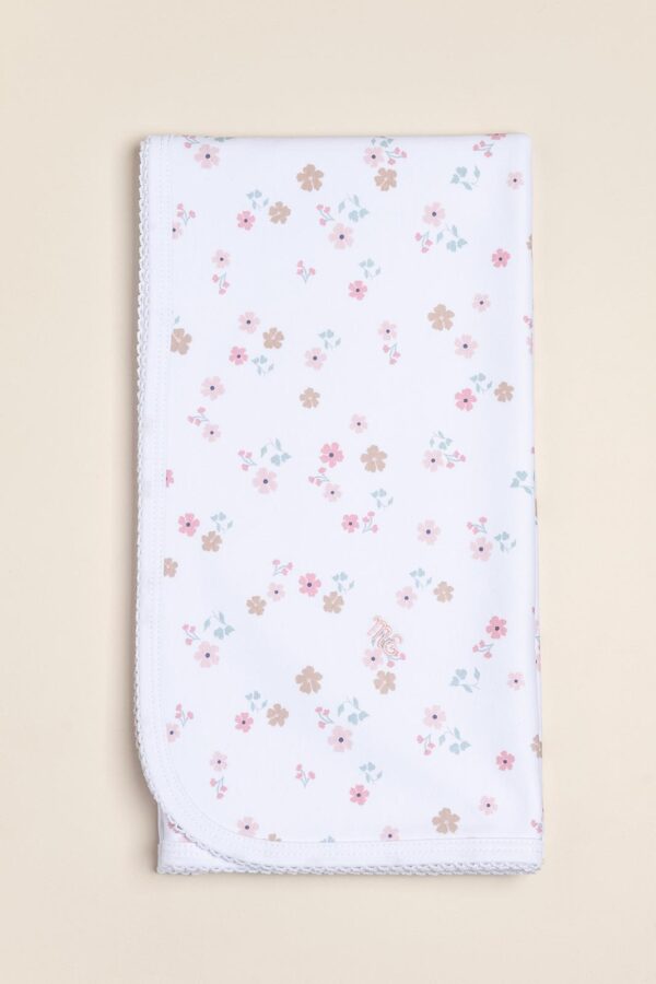 Manta de algodón Pima estampado Fiorella (origen Peru)