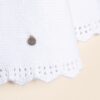 Saco de Santa Clara con cuello en onditas caladas