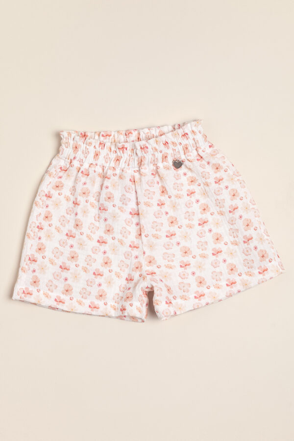 Short de gasa doble de algodón estampado exclusivo Corine