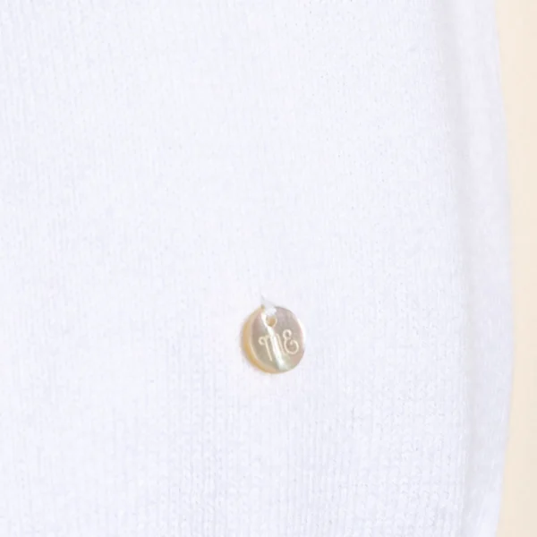 Enterito de algodón bordado a mano con detalle de frunce en las piernas Juillet