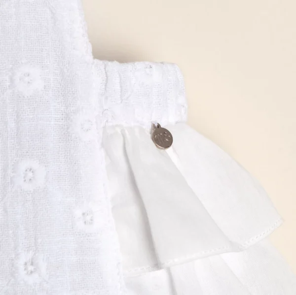 Fresquito de gasa simple de algodón bordada Anat