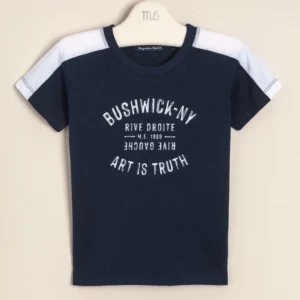 Remera de algodón combinada Bushwick-Ny