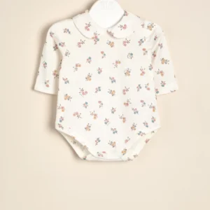 Body de jersey de algodón con cuello liberty Lilí
