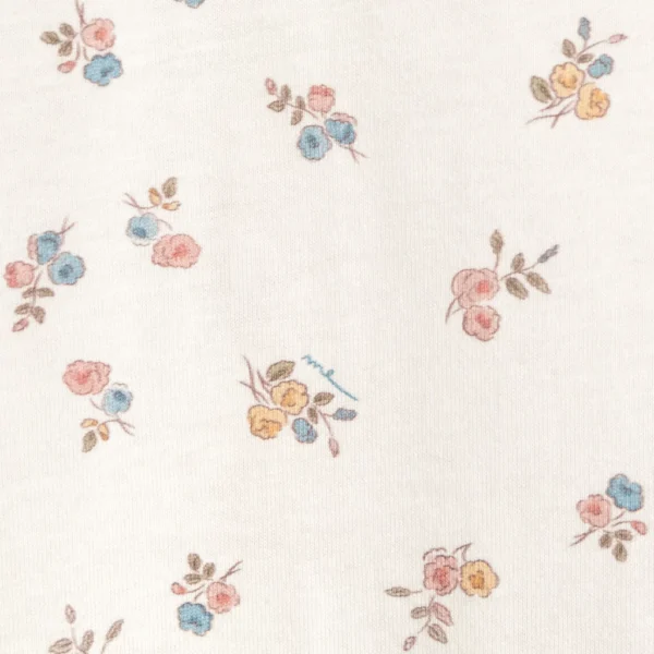 Enterito de plush de algodón combinado con liberty Lilí