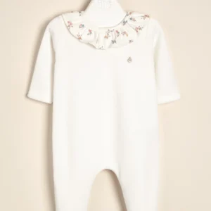 Enterito de plush de algodón combinado con liberty Lilí