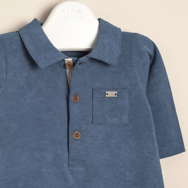 Enterito de algodón acuarelado con bolsillito Paul