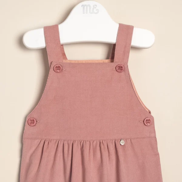 Jardinero de corderoy de algodón forrado Jazmin