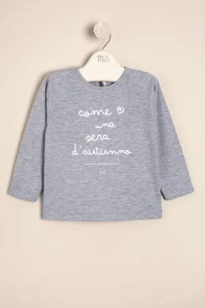 Remera de algodón estampada Autonno