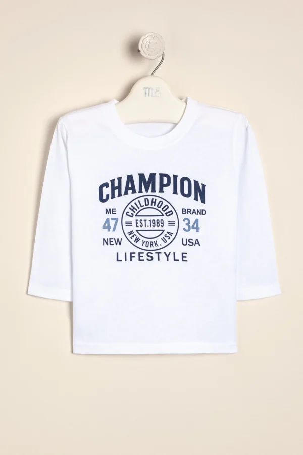 Remera de algodón estampada Champion