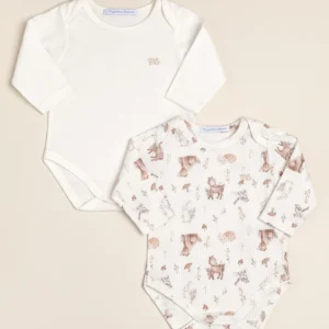 Pack de 2 bodies. Estampado y crudo con logo