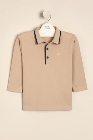 Remera de piqué con cuello polo con vivo Andrés
