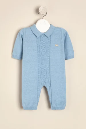 Enterito tejido Aran con cuello polo Dutti