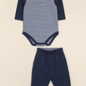 Conjunto de body rayado con pantalon reversible Nautique